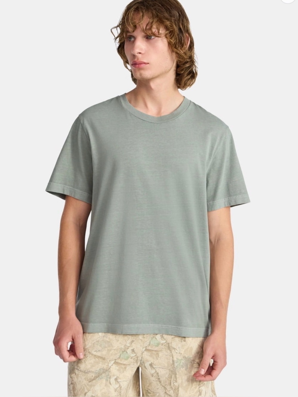 No boundaries Men's Green Crewneck T-Shirt Cotten tee